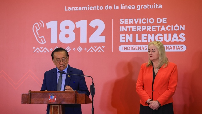 Presidente Balcázar afirma que trabaja en la integración de los pueblos y la protección de las lenguas indígenas