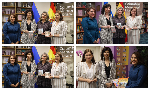 Ministra de Igualdad de España entrega una donación a la Colección de Autoras de la Biblioteca Colón de la OEA