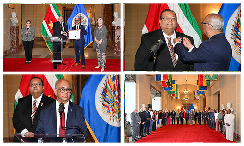 Nuevo embajador de Surinam ante la OEA presenta credenciales