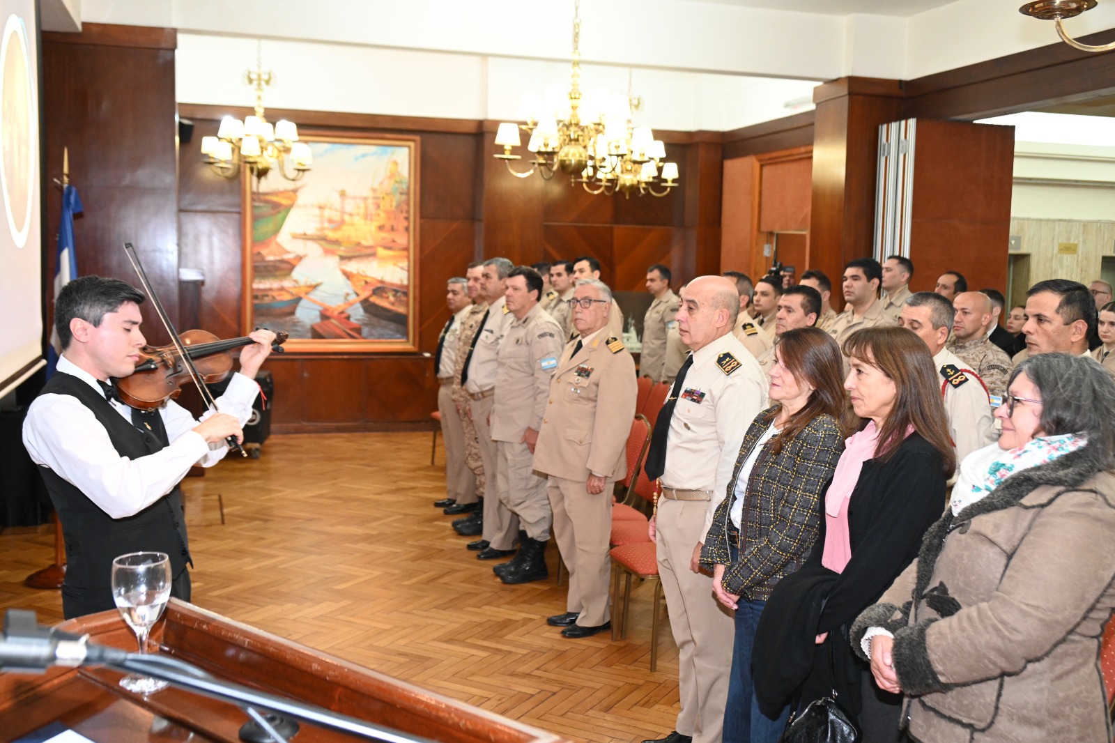 Prefectura Naval Argentina celebró el 213° aniversario del Himno Nacional