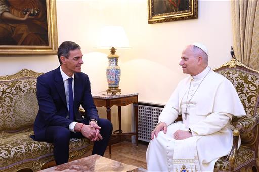 El presidente mantiene un encuentro con el papa León XIV
