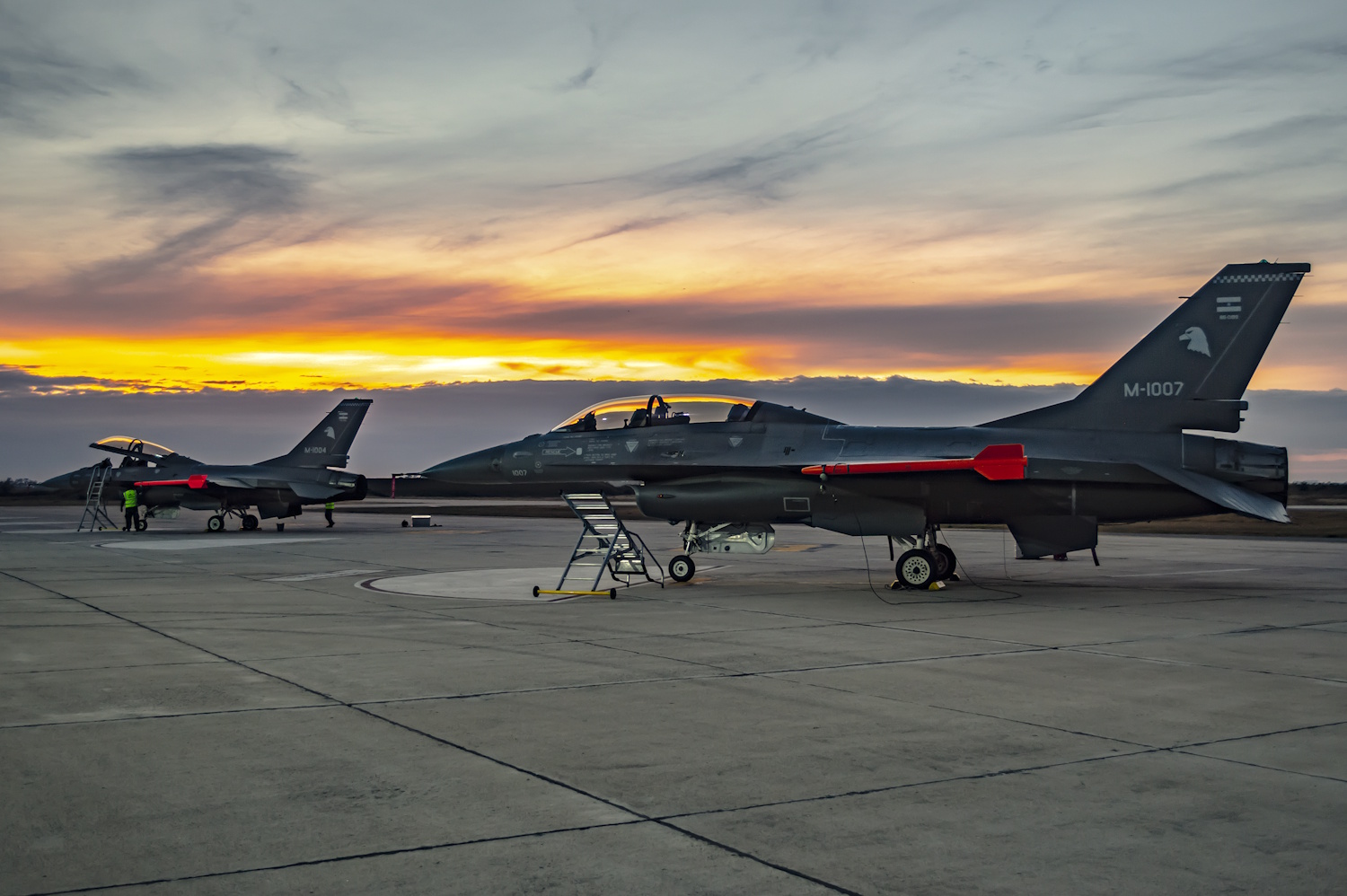 Avanza la instrucción de los pilotos argentinos para el sistema de armas F-16