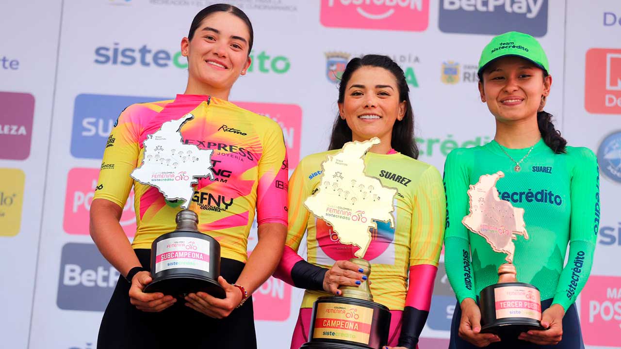 Felicitan a la ganadora de la Vuelta a Colombia Femenina