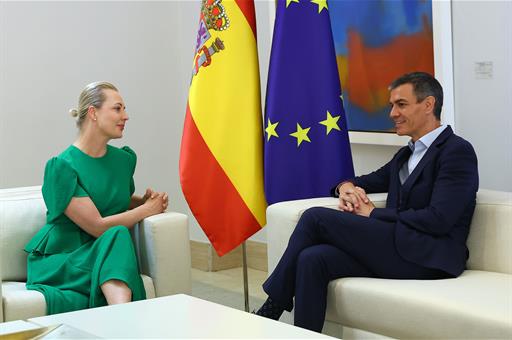 Pedro Sánchez recibe a Yulia Navalnaya y expresa el apoyo de España a la defensa de los valores democráticos y los derechos humanos en Rusia