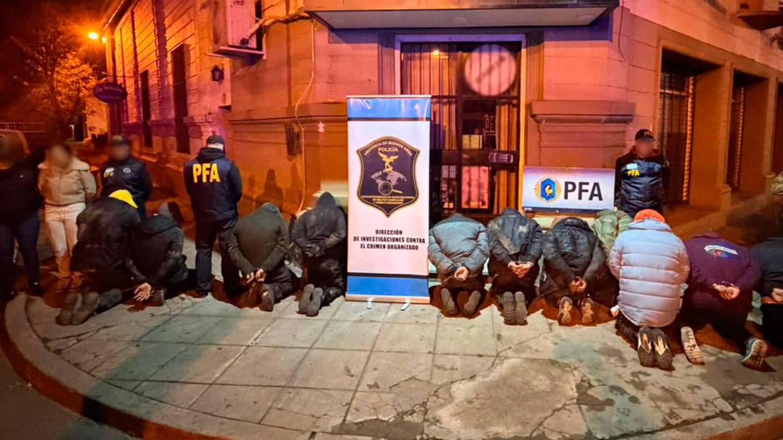El DFI de la PFA detuvo a una banda de boqueteros en Baradero, Argentina