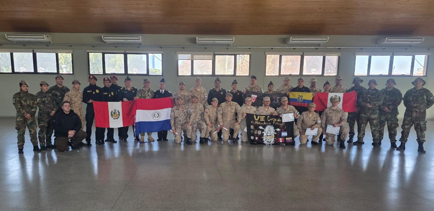 Finalizaron los cursos de entrenamiento profesional con presencia de funcionarios extranjeros