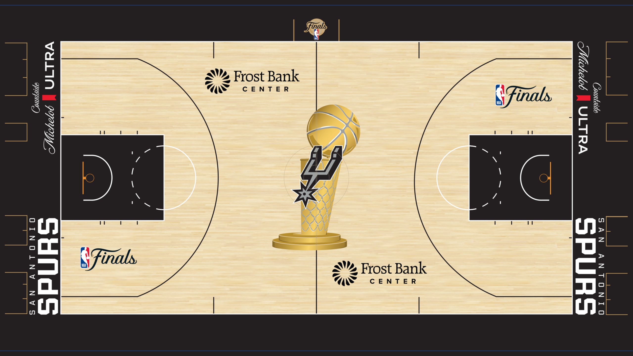 NBA difunde imágenes de cómo lucirán las canchas de las finales