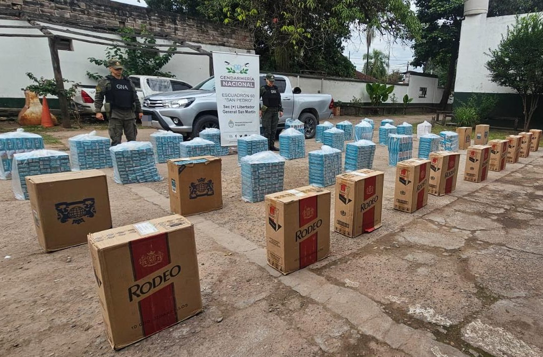 Gendarmería incautó 20.000 paquetes de cigarrillos de origen