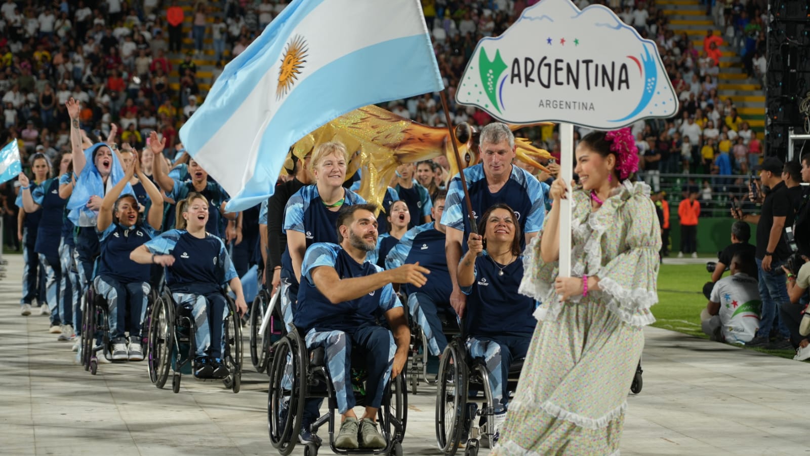 Se inauguraron los Juegos Parasuramericanos Valledupar 2026, Argentina