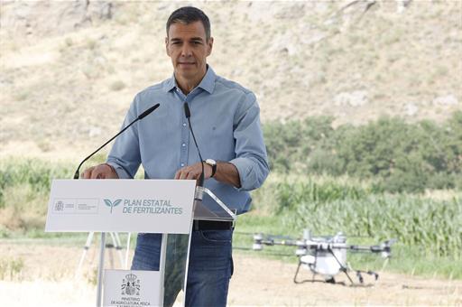 Pedro Sánchez anuncia un Plan Estatal de Fertilizantes y 1.100 millones de euros para el sector primario por la crisis de Oriente Próximo
