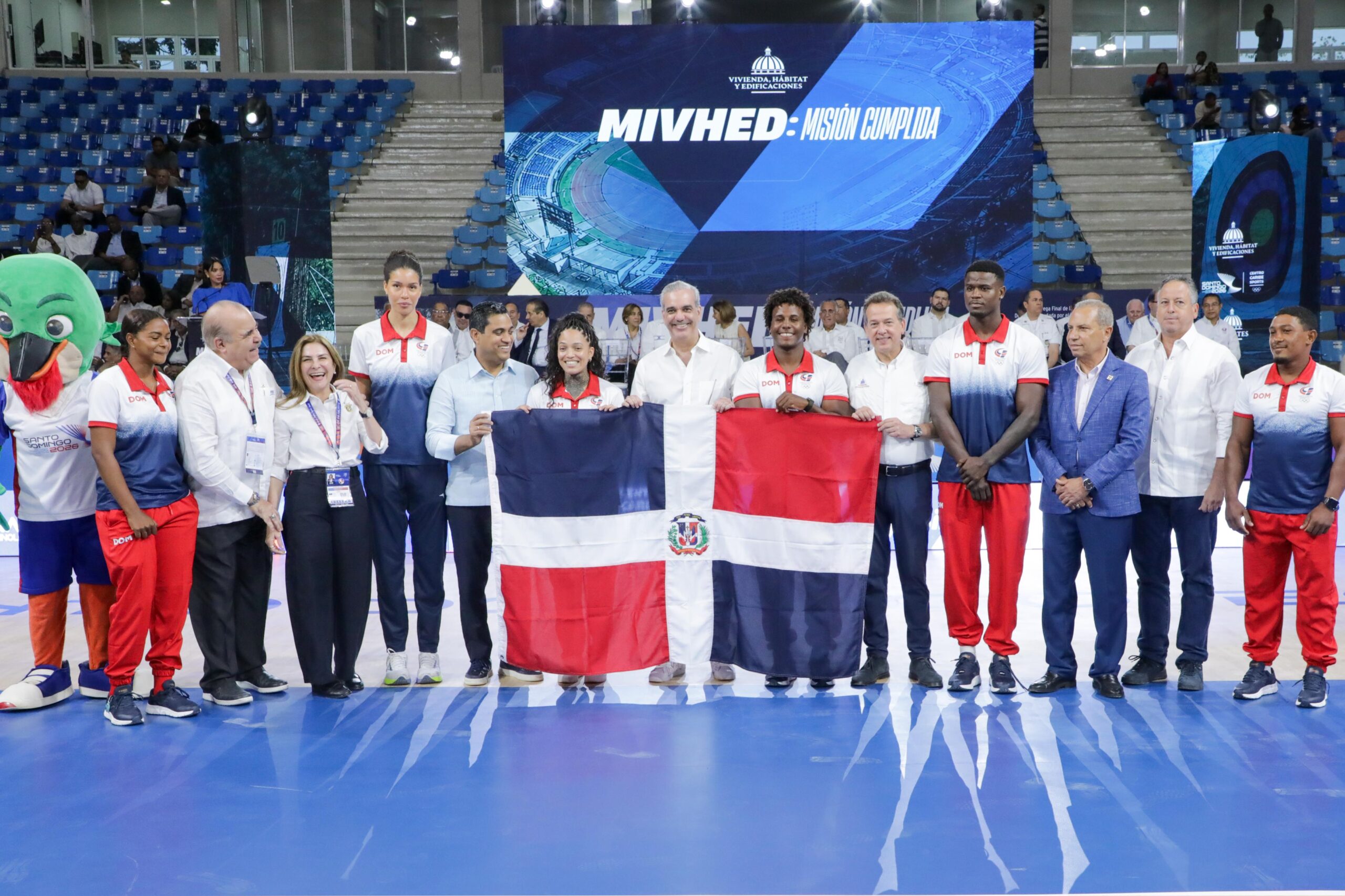 Abinader, presidente de la República Dominicana, inaugura los pabellones de voleibol y taekwondo en el Centro Olímpico