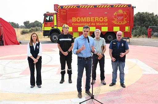 Pedro Sánchez, presidente español, recalca que la prioridad es salvar vidas y núcleos poblacionales