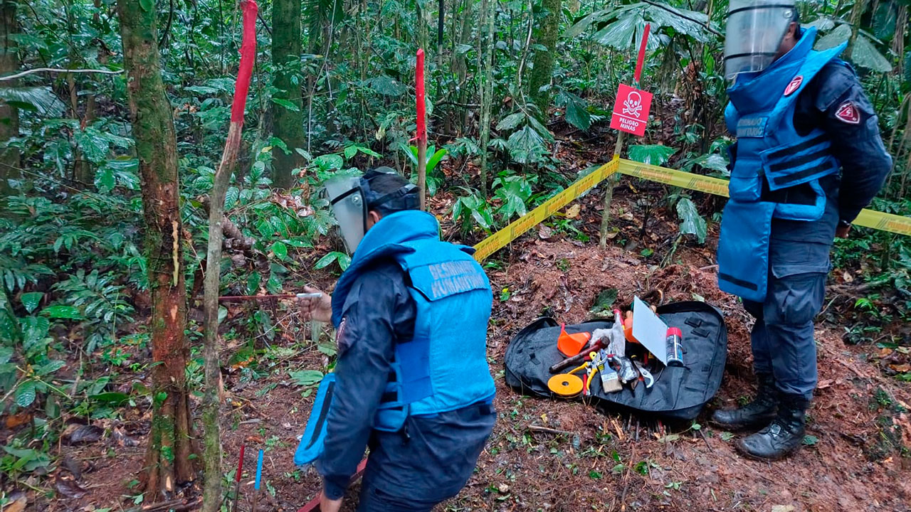 Brigada amplía zona libre de sospecha de minas antipersona en el Putumayo, Colombia