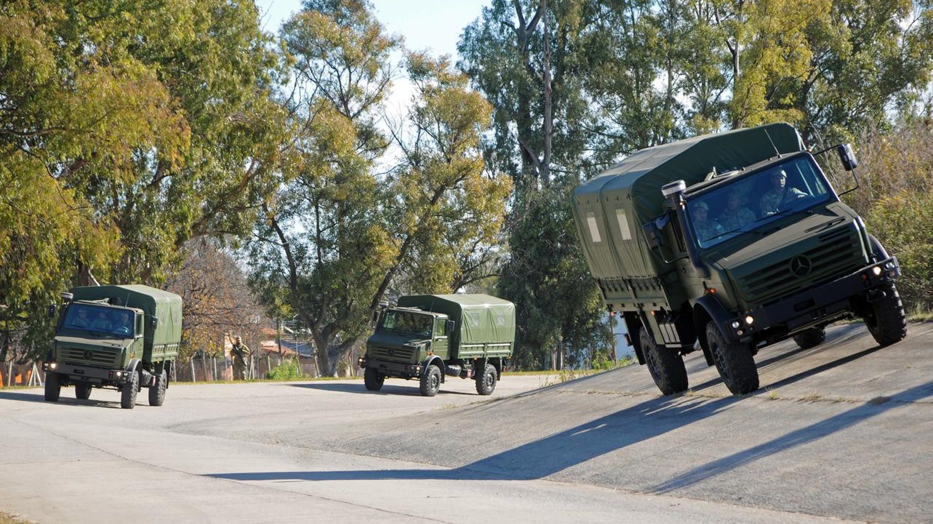 Capacitan a conductores del Unimog U4000