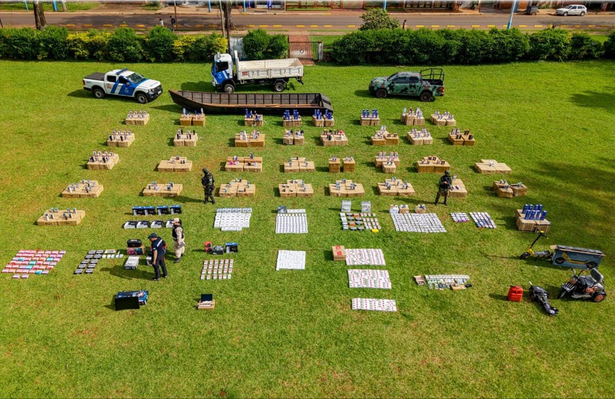 Prefectura secuestró mercadería de contrabando por más de 186 millones de pesos en Misiones, Argentina
