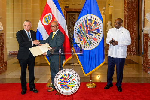 Embajador de Costa Rica ante la OEA presenta credenciales