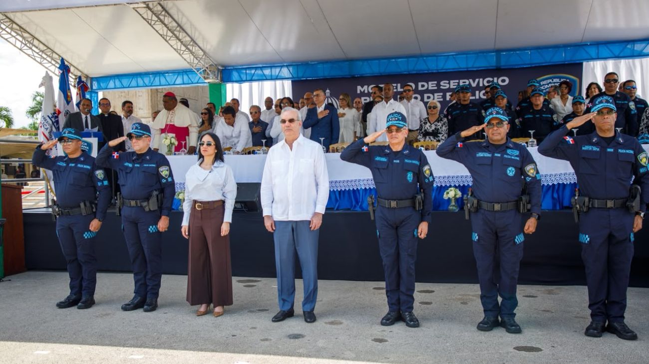 Presidente Luis Abinader inicia en La Altagracia, República Dominicana, el despliegue del nuevo modelo de patrullaje con 990 agentes entrenados y equipados