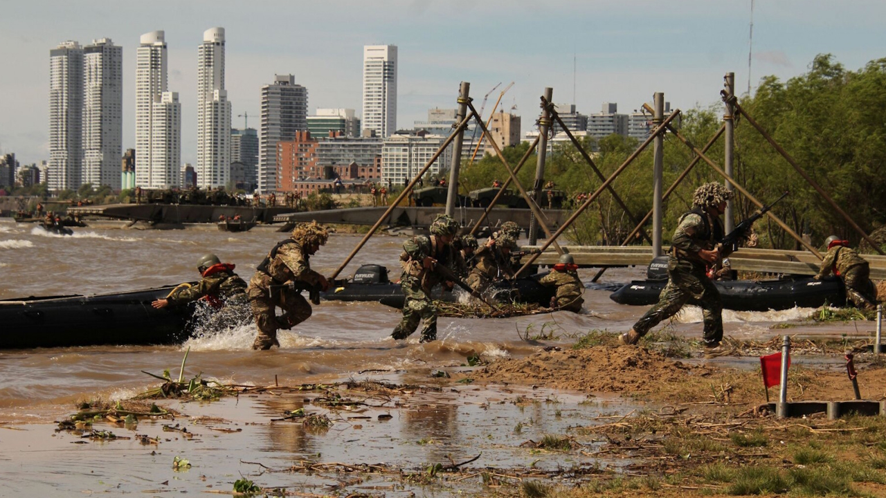 En el marco del ejercicio Biguá, el Ejército Argentino desplegó