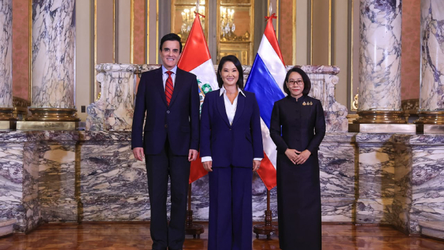 Presidenta peruana Keiko Fujimori recibió cartas credenciales de embajadores de Tailandia, Suecia, India, Austria y República Checa