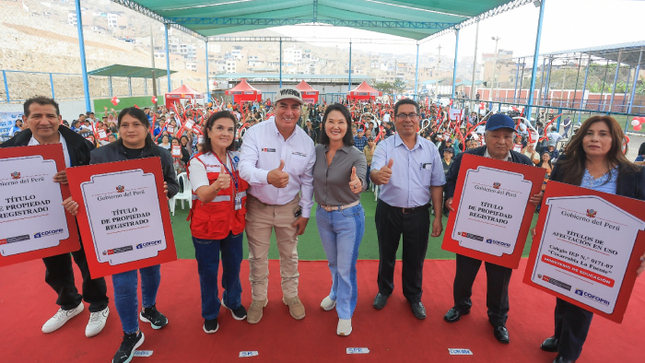 Presidenta Keiko Fujimori anuncia que su Gobierno entregará un millón de títulos de propiedad en los próximos cinco años